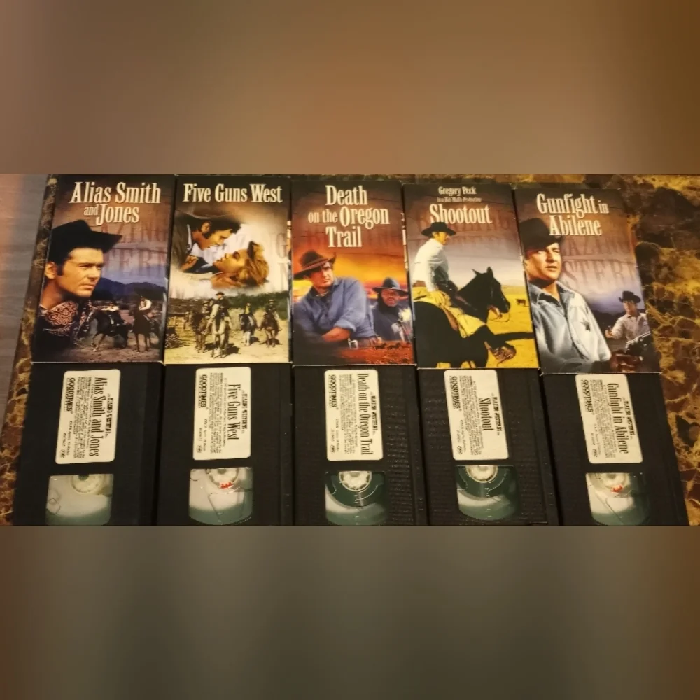 Blazing Westerns Collection 5 Series Pack VHS Tapes